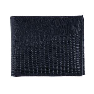 CTM Men's Lizard Print Bifold Wallet